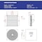 Iliving Silver 30 inch Shutter Exhaust Attic Garage Grow Fan with 2 Speed Thermostat 6 ft. 3 Plugs Cord ILG8SF30V-T - alternate 4